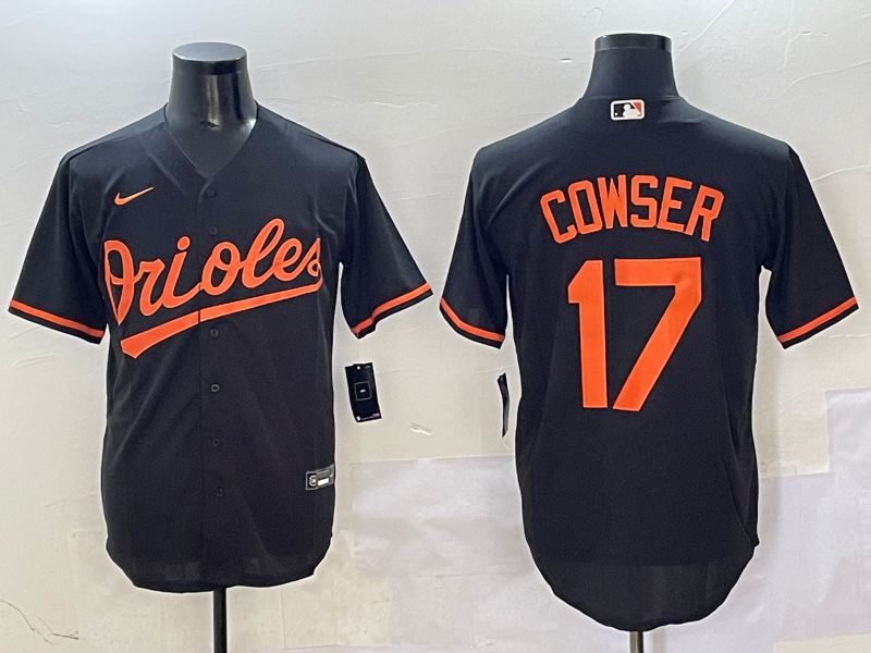 Men Baltimore Orioles #17 Cowser Black Game 2025 Nike MLB Jersey style 11->baltimore orioles->MLB Jersey